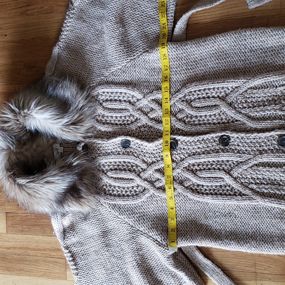 Ann Taylor Loft Button & Belted Cable Knit Cardigan Sweater Women's Size XSmall - Picture 5 of 15